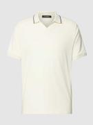 Roy Robson Regular Fit Poloshirt mit Kontraststreifen in Offwhite, Grö...