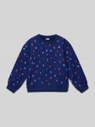 Name It Sweatshirt mit gerippten Abschlüssen Modell 'NIRANA' in Blau, ...