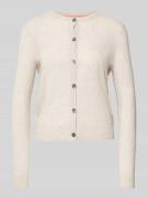 Christian Berg Woman Cardigan mit durchgehender Knopfleiste in Beige M...