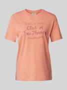 Scotch & Soda T-Shirt mit Statement- und Label-Print in Lachs, Größe X...