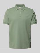 Gant Regular Fit Poloshirt mit Label-Stitching in Oliv, Größe S