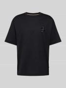 BOSS T-Shirt mit Label-Stitching Modell 'Tames' in Black, Größe M