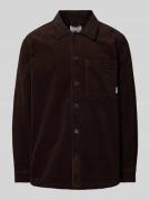 Lindbergh Relaxed Fit Overshirt mit aufgesetzter Brusttasche in Dunkel...