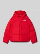 The North Face Daunenjacke mit Label-Print Modell 'NORTH' in Rot, Größ...