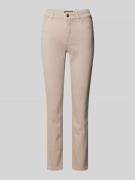 Marc Cain Slim Fit Jeans im 5-Pocket-Design in Beige, Größe 42