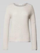 Christian Berg Woman Kaschmirpullover mit Effektgarn in Beige Melange,...