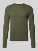 MCNEAL Strickpullover aus Woll-Mix mit Kaschmir-Anteil in Khaki Melang...