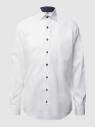 ETERNA Modern Fit Businesshemd aus Oxford in Weiss, Größe 39