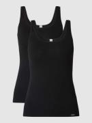 Skiny Tanktop im 2er-Pack in Black, Größe 36