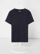 Tommy Hilfiger Teens T-Shirt mit Logo-Stickerei in Marine, Größe 10