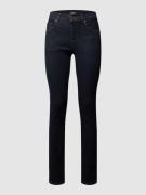 Angels Skinny Fit Jeans mit Label-Patch in Dunkelblau, Größe 34/32