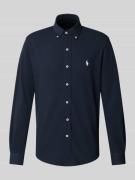 Polo Ralph Lauren Slim Fit Freizeithemd aus reiner Baumwolle in Marine...