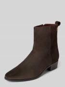Tommy Hilfiger Stiefel mit Label-Detail in Dunkelbraun, Größe 40