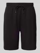 Tommy Hilfiger Sweatshorts mit Label-Print in BLACK, Größe L