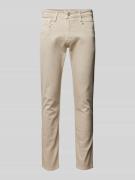 Replay Slim Fit Jeans im 5-Pocket-Design Modell 'ANBASS' in Sand, Größ...