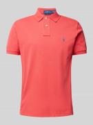 Polo Ralph Lauren Custom Slim Fit Poloshirt aus reiner Baumwolle in Ro...