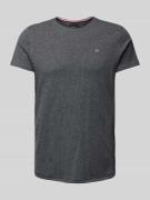 Tommy Jeans Slim Fit T-Shirt mit Logo-Stitching in Anthrazit, Größe XX...