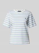 Weekend Max Mara T-Shirt mit Label-Stitching Modell 'SATRAPO' in Hellb...