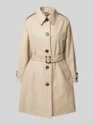 Barbour Trenchcoat mit Taillengürtel Modell 'MAIA' in Sand, Größe 34