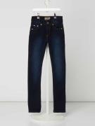 Blue Effect Stone Washed Skinny Fit Jeans in Jeansblau, Größe 146