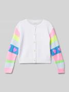 BILLIEBLUSH Strickjacke mit Knopfleiste in Weiss, Größe 104