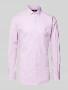 Polo Ralph Lauren Slim Fit Business-Hemd mit Haifischkragen in Rose, G...