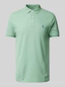 Polo Ralph Lauren Poloshirt mit Label-Stitching in Mint, Größe L