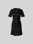 Rabanne Minikleid mit seitlicher Knopfleiste in Black, Größe M/L