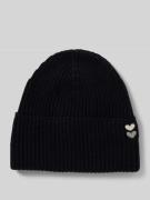 Marc O'Polo Beanie aus reiner Baumwolle in Black, Größe 1