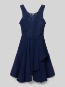 G.O.L. Kleid mit Ausbrenner-Effekt in Marine, Größe 152