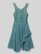 G.O.L. Kleid mit Ausbrenner-Effekt in Mint, Größe 158