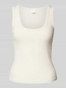 Marella Tanktop in Ripp-Optik Modell 'SCOPPIO' in Weiss, Größe L