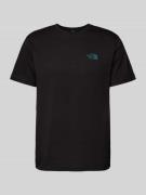 The North Face T-Shirt mit Label-Print in Black, Größe M