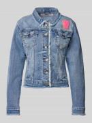 Frieda & Freddies Jeansjacke mit Label-Patch Modell 'PETTY' in Blau, G...