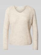 MM Strickpullover mit Strukturmuster Modell 'FRESIS' in Beige, Größe L