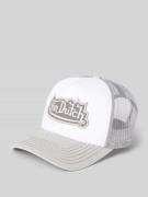 Von Dutch Trucker Cap mit Label-Patch Modell 'ROCKFORD' in Hellgrau, G...