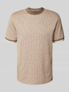 EA7 Emporio Armani T-Shirt mit Label-Print Modell 'TRAIN' in Beige, Gr...