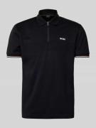 BOSS Green Poloshirt mit Label-Detail Modell 'Philix' in Black, Größe ...