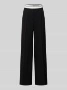 Jake*s Casual Wide Leg Stoffhose mit Bundfalten in Black, Größe 40