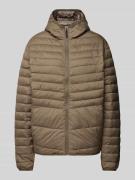 Jack & Jones Steppjacke mit Kapuze Modell 'ESTATE' in Taupe, Größe L