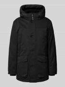 Tom Tailor Parka mit abnehmbarer Kapuze in Black, Größe XL