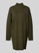 Jake*s Collection Strickkleid mit Turtleneck in Dunkelgruen, Größe 40