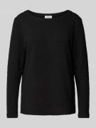 s.Oliver RED LABEL Sweatshirt mit Strukturmuster in Black, Größe 34