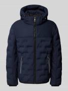 Tom Tailor Hybrid Jacke mit abnehmbarer Kapuze in Marine, Größe XXL