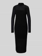 Hugo Blue Midikleid mit Turtleneck Modell 'Nomy' in Black, Größe XS