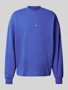 Hugo Blue Sweatshirt mit Stehkragen Modell 'Nedro' in Blau, Größe L