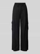 Vila High Waist Wide Leg Cargohose mit elastischem Bund Modell 'TIKKI'...