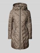 Betty Barclay Steppmantel mit Reißverschlusstaschen in Taupe, Größe 44