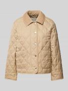 Gant Steppjacke mit aufgesetzten Taschen in Beige, Größe M