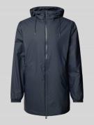 RAINS Parka mit Zweiwege-Reißverschluss Modell 'LOHJA' in Marine, Größ...